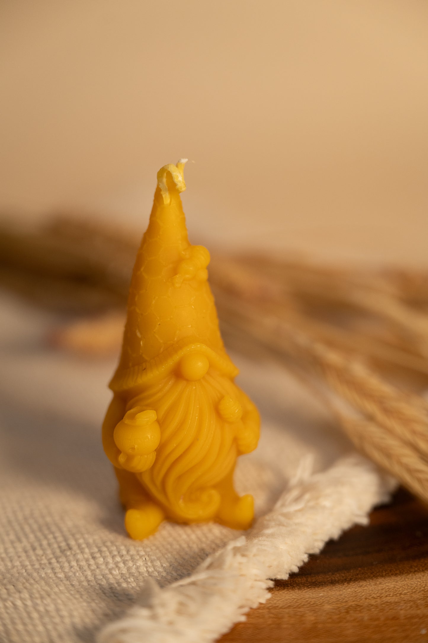 Gnomes-beeswax candles, set of two