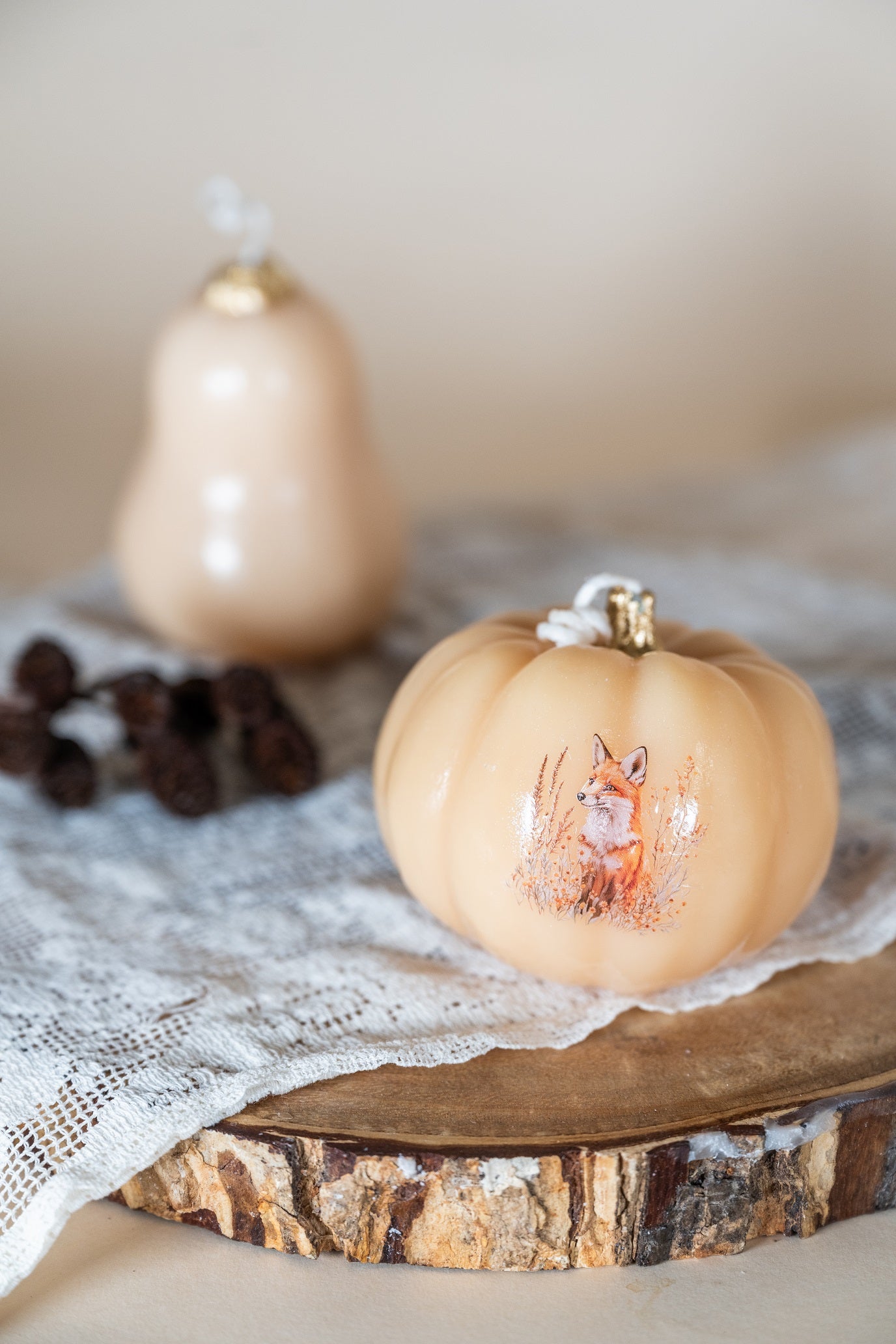 Decorative Pumpkin Candle
