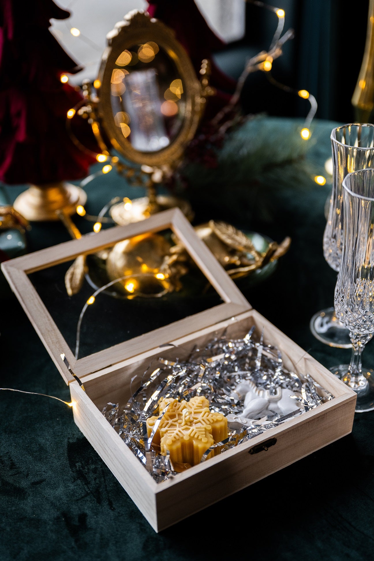 Snowflake Beeswax Candle