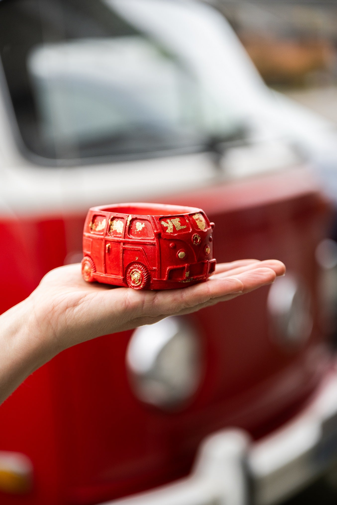 Christmas Red Van Soy Wax Candle