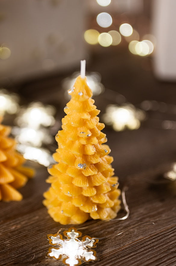 Tall Christmas tree candle