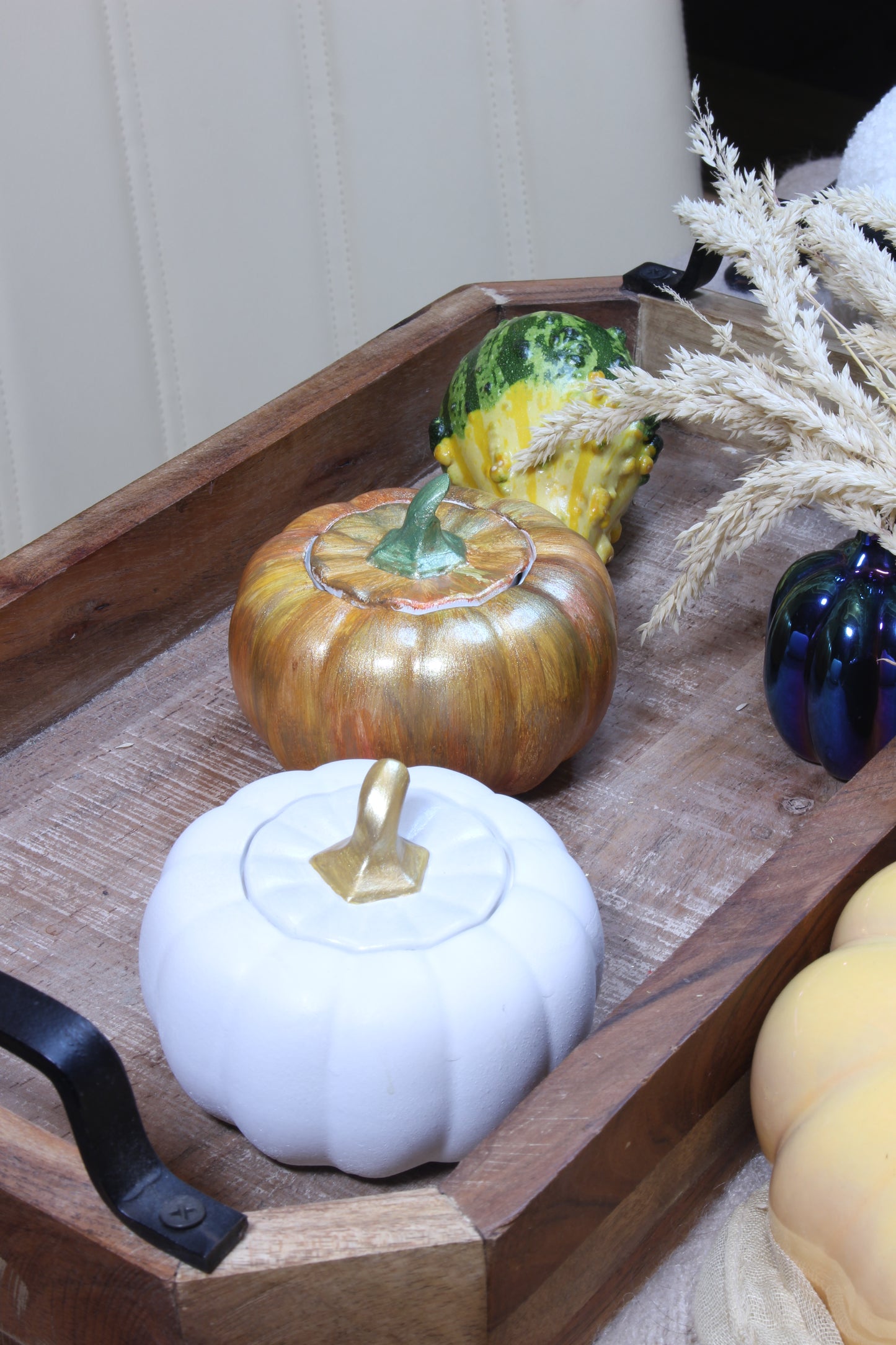 Pumpkin candle. Soy wax with wooden wick