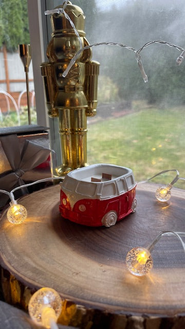 Christmas Red n White Van Soy Wax Candle