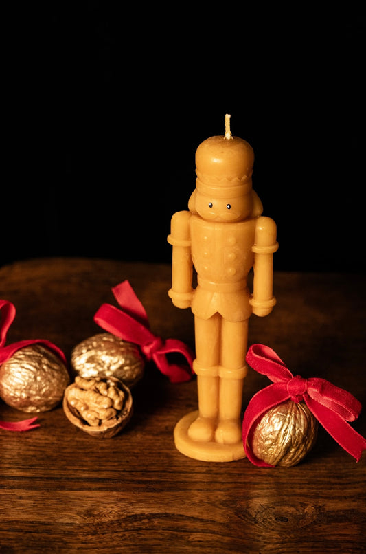 Nutcracker Beeswax Candle