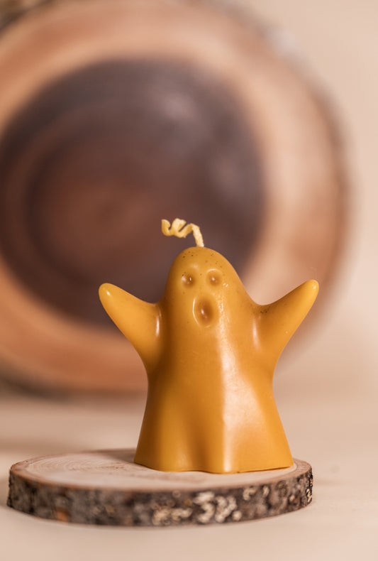 Beeswax Ghost Candle