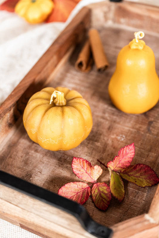 Beeswax Pumpkin Candle