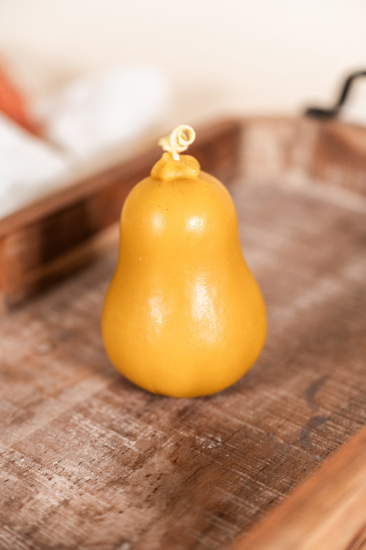 Beeswax Squash Candle