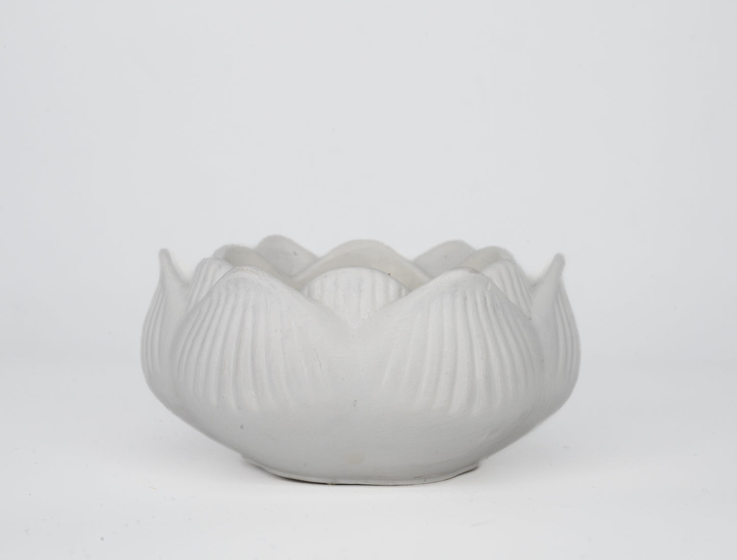 Lotus soy wax candle in gypsum container